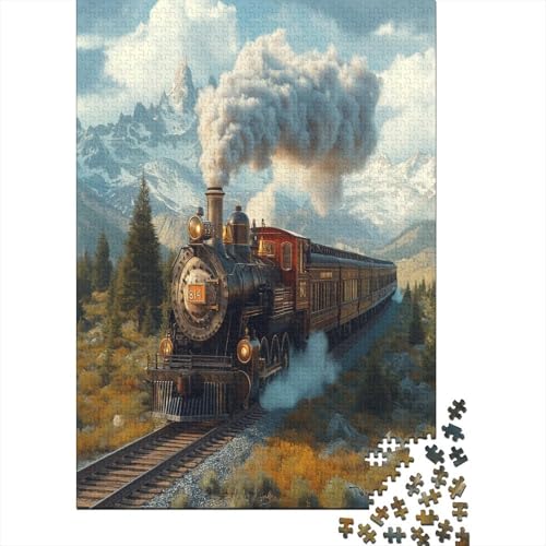 Dampfzug Puzzle 1000 Teile Erwachsener Kniffel Spaß Für Die Ganze Familie - Abwechslungsreiche 1000 Puzzleteilige Motive Puzzle Erwachsene, Puzzel 1000pcs (75x50cm) von ZWABFOFYV