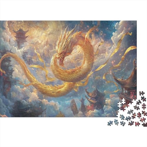 Drache Puzzle 1000 Teile Puzzle Erwachsene Schwieriges Schwer Puzzle Für Erwachsene Und Kinder Ab 14 Jahren Puzzel 1000pcs (75x50cm) von ZWABFOFYV