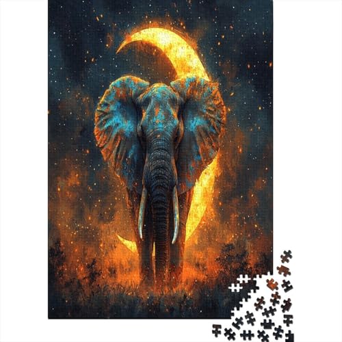 Elefant Puzzle 1000 Teile,Puzzle Für Erwachsene, Impossible Puzzle, Geschicklichkeitsspiel Für Die Ganze Familie,Puzzle Farbenfrohes,Puzzle-Geschenk,RaumdekoRatteion Puzzel 1000pcs (75x50cm) von ZWABFOFYV