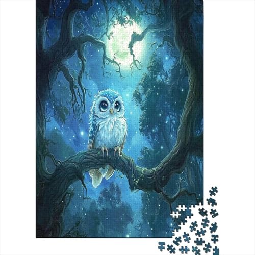 Eule Puzzle 1000 Teile,Puzzle Für Erwachsene, Impossible Puzzle,Puzzle Farbenfrohes Legespiel,Geschicklichkeitsspiel Für Die Ganze Familie Puzzel 1000pcs (75x50cm) von ZWABFOFYV