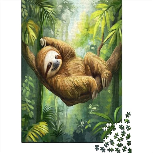Faultier Puzzle 1000 Teile Puzzles Für Erwachsene Klassische Puzzles 1000 Teile Puzzles Schwer Erwachsene 1000 Teile 1000pcs (75x50cm) von ZWABFOFYV