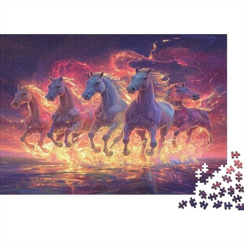Feines Pferd Puzzlespiel 1000 Teile Erwachsene -Puzzle 1000 Stück Spiel Puzzles Für Erwachsene Kinder Puzzle Erwachsenen Puzzlespiel Puzzel 1000pcs (75x50cm) von ZWABFOFYV