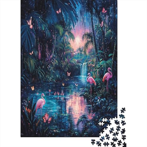 Flamingo Puzzle 1000 Teile Erwachsene Puzzles Für Erwachsene Klassische Puzzles 1000 Teile Erwachsene Puzzlespiel Schwer Pädagogisches Spielzeug Erwachsene Kinder Puzzel 1000pcs (75x50cm) von ZWABFOFYV