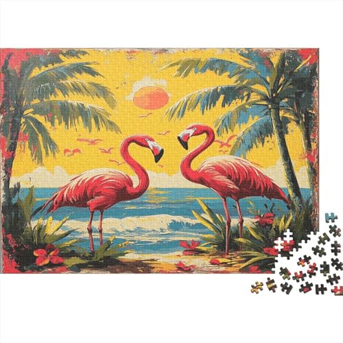 Flamingo Puzzle 1000 Teile Erwachsene Puzzles Für Erwachsene Klassische Puzzles 1000 Teile Erwachsene Puzzlespiel Schwer Pädagogisches Spielzeug Erwachsene Kinder Puzzel 1000pcs (75x50cm) von ZWABFOFYV