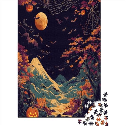 Fledermaus Puzzlespiel 1000 Teile Erwachsene -Puzzle 1000 Stück Spiel Puzzles Für Erwachsene Kinder Puzzle Erwachsenen Puzzlespiel Puzzel 1000pcs (75x50cm) von ZWABFOFYV
