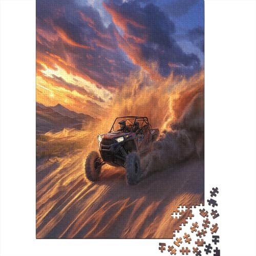 Geländewagen in den Bergen 1000 Teile Puzzle Für Erwachsene, Hochwertige Recycelbare Materialien Und Druck Puzzlespiel, Familienspiel, Geschenk Für Liebhaber Oder Freunde Puzzel 1000pcs (75x50cm) von ZWABFOFYV