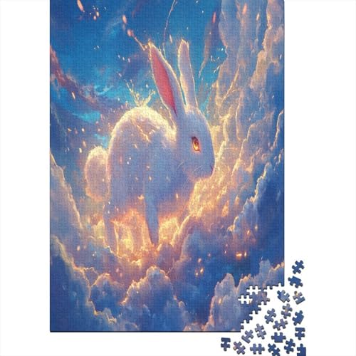 Kaninchen Puzzles1000 Teile, Puzzle Für Erwachsene, Geschicklichkeitsspiel Für Die Ganze Familie, Klassische Puzzle,Geburtstagsgeschenk Erwachsenen Puzzlespiel Puzzel 1000pcs (75x50cm) von ZWABFOFYV