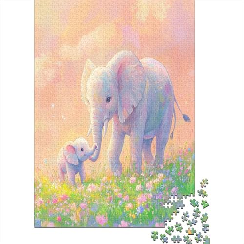 Little Elefant Puzzlespiel 1000 Teile Erwachsene -Puzzle 1000 Stück Spiel Puzzles Für Erwachsene Kinder Puzzle Erwachsenen Puzzlespiel Puzzel 1000pcs (75x50cm) von ZWABFOFYV
