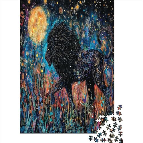 Löwe Puzzle 1000 Teile Erwachsene Puzzles Für Erwachsene Klassische Puzzles 1000 Teile Erwachsene Puzzlespiel Schwer Pädagogisches Spielzeug Erwachsene Kinder Puzzel 1000pcs (75x50cm) von ZWABFOFYV