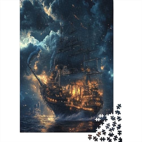 Segelboot Puzzle 1000 Teile,Puzzle Für Erwachsene, Impossible Puzzle, Geschicklichkeitsspiel Für Die Ganze Familie,Puzzle Farbenfrohes,Puzzle-Geschenk,RaumdekoRatteion Puzzel 1000pcs (75x50cm) von ZWABFOFYV