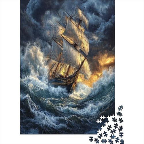 Segelboot Puzzle 1000 Teile,Puzzle Für Erwachsene, Impossible Puzzle, Geschicklichkeitsspiel Für Die Ganze Familie,Puzzle Legespiel- Erwachsenenpuzzle Puzzel 1000pcs (75x50cm) von ZWABFOFYV