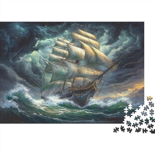 Segelboot Puzzle 1000 Teile,Puzzle Für Erwachsene, Impossible Puzzle,Puzzle Farbenfrohes Legespiel,Geschicklichkeitsspiel Für Die Ganze Familie Puzzel 1000pcs (75x50cm) von ZWABFOFYV