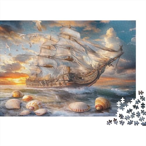 Segelboot Puzzle 1000 Teile Für Erwachsene Und Kinder Ab 14 Jahrenfür Stressabbauer Puzzlespiel Erwachsenen Puzzlespiel Puzzel 1000pcs (75x50cm) von ZWABFOFYV