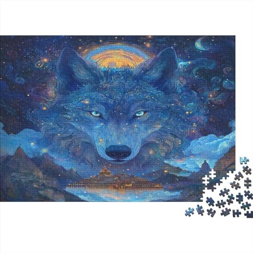 Wolf Puzzle 1000 Teile Puzzle Erwachsene Schwieriges Schwer Puzzle Für Erwachsene Und Kinder Ab 14 Jahren Puzzel 1000pcs (75x50cm) von ZWABFOFYV