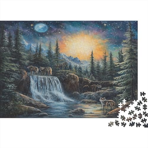 Wolf Puzzlespiel 1000 Teile Puzzle Für Erwachsene Und Kinder Ab 14 Jahren, Puzzle Erwachsenen Puzzlespi Puzzel 1000pcs (75x50cm) von ZWABFOFYV