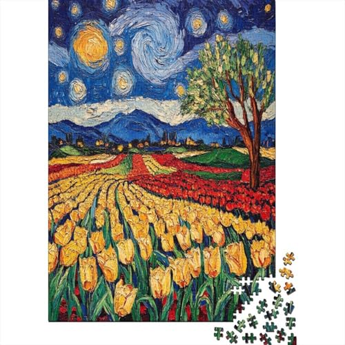 ZWABFOFYV Tulpe Puzzle 1000 Teile Erwachsene Puzzles 1000pcs (75x50cm) Klassisch von ZWABFOFYV