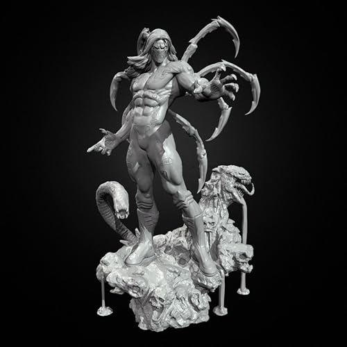 ZWJFDGQM 1/24 Ancient Hell Samurai Soldier Resin Modellbausatz Unbemalter und unmontierter Soldat Resin Modellbausatz //X8G3O10 von ZWJFDGQM