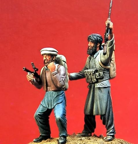 ZWJFDGQM 1/35 Afghan Local Armed Forces Soldier Resin Model Kit Unbemalt und unmontiert Soldier Resin Model Kit (2 Man)//X9G6O3 von ZWJFDGQM