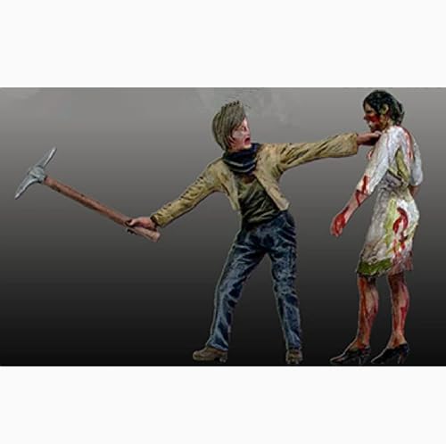 ZWJFDGQM 1/35 Sci-Fi Agent Soldier Resin Soldier Model Kit Unbemalte und unmontierte Figuren Resin Model Kit (2 Figuren) //H8e6X22 von ZWJFDGQM