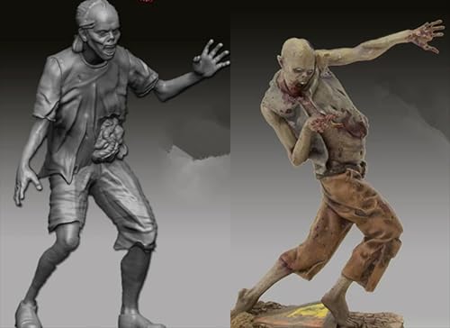 ZWJFDGQM 1/35 Sci-Fi Zombie Warrior Soldier Resin Model Kit Unbemalt und unmontiert Soldier Resin Model Kit (2-Personen) // X9G5O10 von ZWJFDGQM