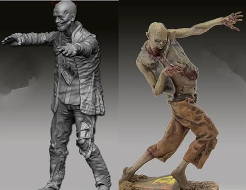 ZWJFDGQM 1/35 Sci-Fi Zombie Warrior Soldier Resin Model Kit Unbemalt und unmontiert Soldier Resin Model Kit (2-Personen) // X9G5O16 von ZWJFDGQM