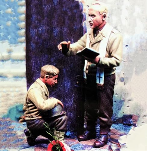 ZWJFDGQM 1/35 WWII US Soldier Resin Model Kit Unbemalt und unmontiert Soldier Resin Model Kit (2 Personen)//F9G7O11 von ZWJFDGQM