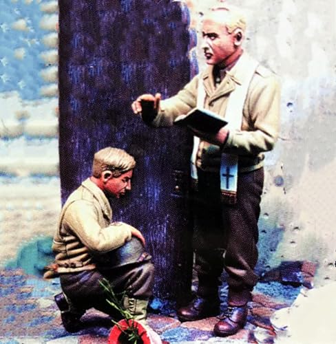 ZWJFDGQM 1/35 WWII US Soldier Resin Soldier Model Kit Unbemalt und unmontiert Figur Resin Model Kit (2 Personen) //H9e7X11 von ZWJFDGQM