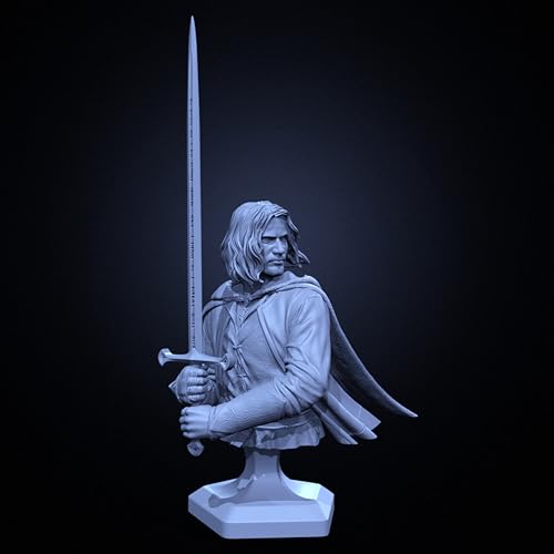 ZWJFDGQM 70mm Ancient European Samurai Soldier Resin Bust Soldier Model Kit Unbemalt und unmontiert Figur Resin Model Kit // H5e4X1 von ZWJFDGQM