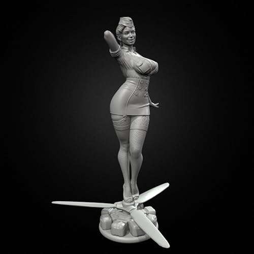 ZWJFDGQM 75mm Sci-Fi Agentin Soldatin Resin Soldat BausatzUnbemalt und unmontiert Figur Harz Modell-Bausatz // H5e7X3 von ZWJFDGQM