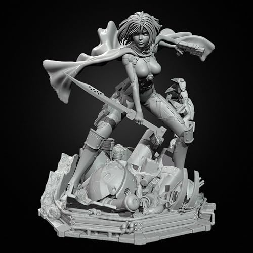 ZWJFDGQM 75mm Sci-Fi Agentin Soldatin Resin Soldat BausatzUnbemalt und unmontiert Figur Harz Modell-Bausatz // H5e7X6 von ZWJFDGQM