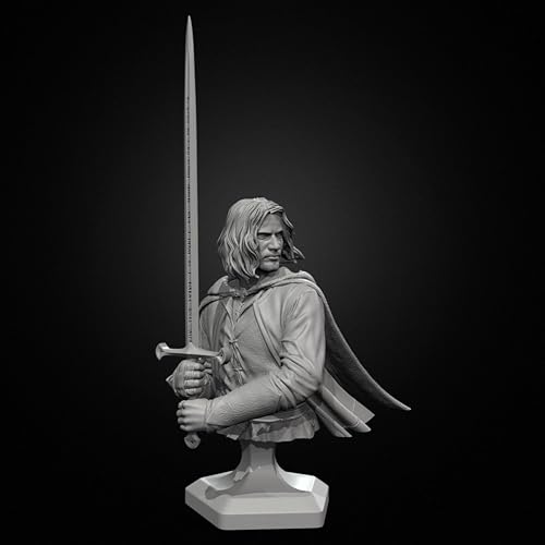 ZWJFDGQM 90mm Ancient European Samurai Soldier Resin Bust Soldier Model Kit Unbemalt und unmontiert Figur Resin Model Kit // H5e4X5 von ZWJFDGQM