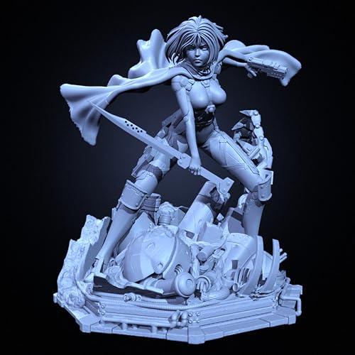 ZWJFDGQM 90mm Sci-Fi Agentin Soldatin Resin Modellbausatz Unbemalter und unmontierter Soldat Resin Modellbausatz //X6G7O2 von ZWJFDGQM