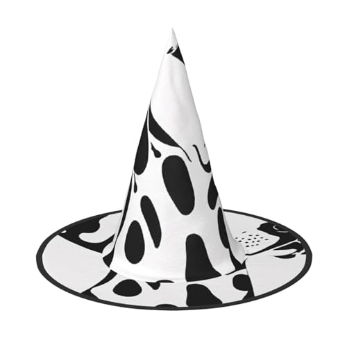 ZWLPNZZD (Dalmatiner) bedruckter faltbarer Halloween-Hut Urlaub Kostüm Kappe Cosplay Party Hexenhüte 1 von ZWLPNZZD