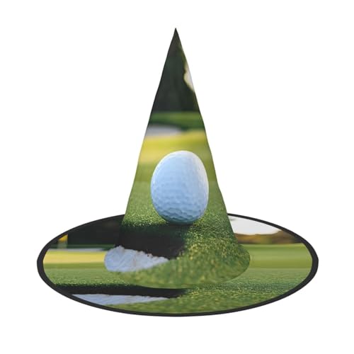 ZWLPNZZD (Golf) Bedruckter faltbarer Halloween-Hut Urlaub Kostüm Kappe Cosplay Party Hexenhüte 1 von ZWLPNZZD