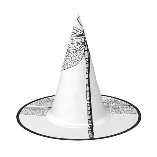ZWLPNZZD (Libelle) Bedruckter faltbarer Halloween-Hut Urlaub Kostüm Kappe Cosplay Party Hexenhüte 1 von ZWLPNZZD