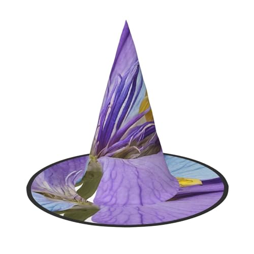 ZWLPNZZD (Nordlichtermalerei) bedruckter faltbarer Halloween-Hut, Urlaub, Kostüm, Kappe, Cosplay, Party, Hexenhüte, 2 Stück von ZWLPNZZD