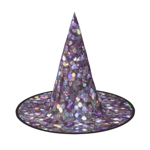 ZWLPNZZD (Paillettenmuster) bedruckter faltbarer Halloween-Hut Urlaub Kostüm Kappe Cosplay Party Hexenhüte 1 von ZWLPNZZD