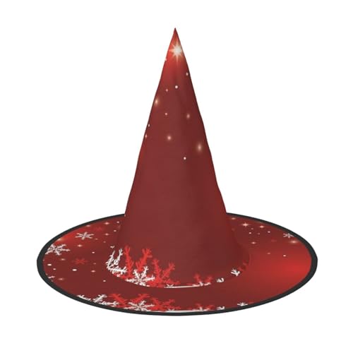 ZWLPNZZD (Weihnachten) Bedruckter faltbarer Halloween-Hut Urlaub Kostüm Kappe Cosplay Party Hexenhüte 1 von ZWLPNZZD