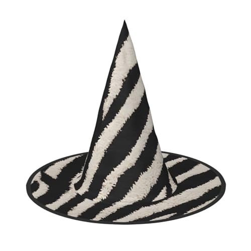 ZWLPNZZD (Zebra-Tier) bedruckter, faltbarer Halloween-Hut, Urlaub, Kostüm, Kappe, Cosplay, Party, Hexenhüte, 3 Stück von ZWLPNZZD