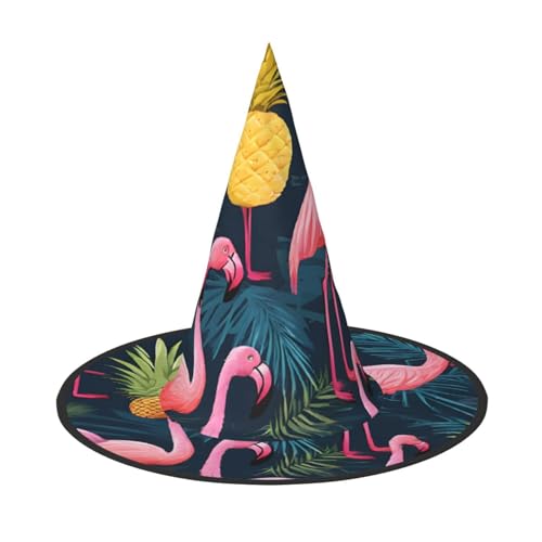 ZWLPNZZD Ananas, Banane, Flamingo, bedruckt, faltbar, Halloween, Urlaub, Kostüm, Kappe, Cosplay, Party, Hexenhüte, 2 Stück ZWLPNZZD Ananas, Banane, Flamingo, bedruckt, faltbar, Halloween, Urlaub, Kostüm, Kappe, Cosplay, Party, Hexenhüte, 2 Stück von ZWLPNZZD