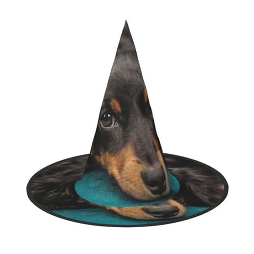 ZWLPNZZD Bedruckter faltbarer Halloween-Hut, Urlaub, Kostüm, Kappe, Cosplay, Party, Hexenhüte, 2 Stück von ZWLPNZZD