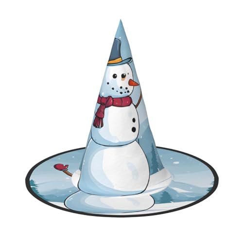 ZWLPNZZD Bedruckter faltbarer Halloween-Hut, Urlaub, Kostüm, Kappe, Cosplay, Party, Hexenhüte, 2 Stück von ZWLPNZZD