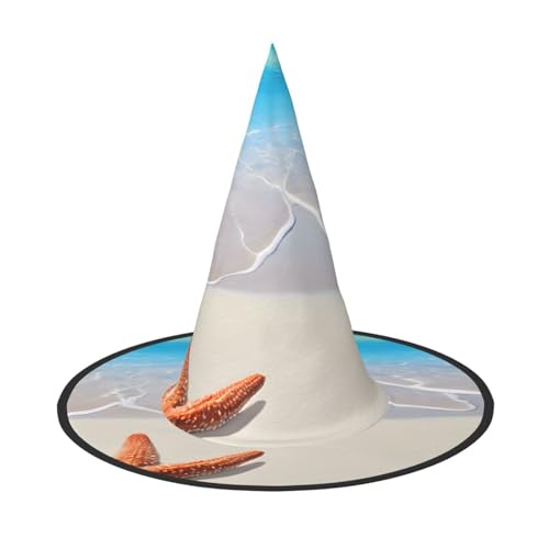 ZWLPNZZD Bedruckter faltbarer Halloween-Hut, Urlaub, Kostüm, Kappe, Cosplay, Party, Hexenhüte, 2 Stück von ZWLPNZZD