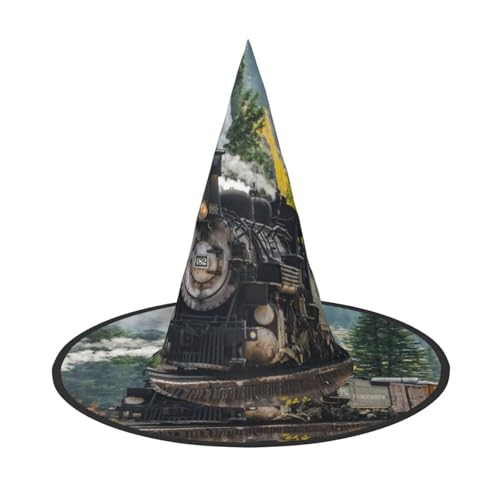 ZWLPNZZD Bedruckter faltbarer Halloween-Hut, Urlaub, Kostüm, Kappe, Cosplay, Party, Hexenhüte, 3 Stück von ZWLPNZZD