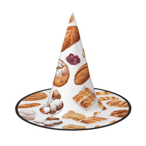 ZWLPNZZD Bedruckter faltbarer Halloween-Hut, Urlaub, Kostüm, Kappe, Cosplay, Party, Hexenhüte 1 von ZWLPNZZD