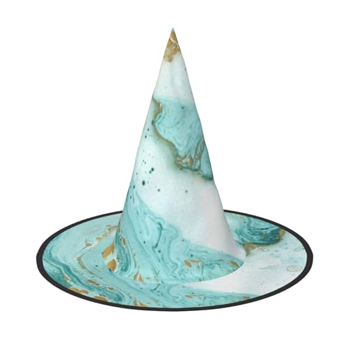 ZWLPNZZD Bedruckter faltbarer Halloween-Hut, Urlaub, Kostüm, Kappe, Cosplay, Party, Hexenhut, 2 Stück von ZWLPNZZD