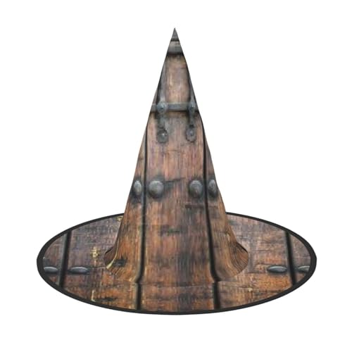 ZWLPNZZD Hexenhüte mit Holztür, bedruckt, faltbar, für Halloween, Urlaub, Kostüm, Cosplay, Party, Hexenhüte, 3 Stück ZWLPNZZD Hexenhüte mit Holztür, bedruckt, faltbar, für Halloween, Urlaub, Kostüm, Cosplay, Party, Hexenhüte, 3 Stück von ZWLPNZZD