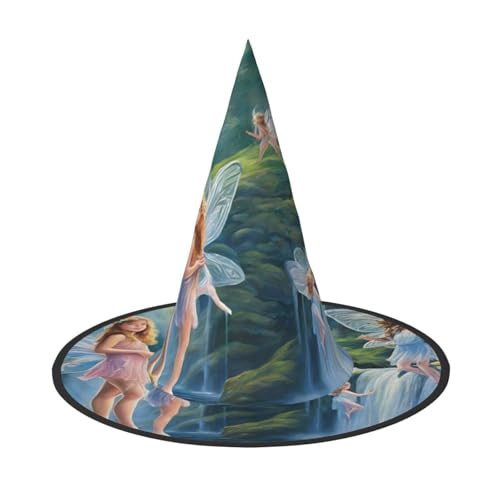 ZWLPNZZD Hexenhut mit Feenmotiv, bedruckt, faltbar, für Halloween, Urlaub, Kostüm, Mütze, Cosplay, Party, Hexenhüte, 3 Stück ZWLPNZZD Hexenhut mit Feenmotiv, bedruckt, faltbar, für Halloween, Urlaub, Kostüm, Mütze, Cosplay, Party, Hexenhüte, 3 Stück von ZWLPNZZD