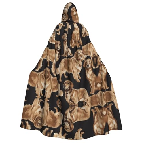 ZWLPNZZD Kapuzenumhang mit Aufdruck "Golden Retrievers", lang und bequem, für Halloween, Rollenspiele, Party, Cosplay, Herren und Damen ZWLPNZZD Kapuzenumhang mit Aufdruck "Golden Retrievers", lang und bequem, für Halloween, Rollenspiele, Party, Cosplay, Herren und Damen von ZWLPNZZD