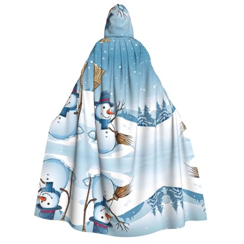ZWLPNZZD Kapuzenumhang mit Aufdruck "Merry Christmas and Snow", lang und bequem, für Halloween, Rollenspiele, Party, Cosplay, Herren und Damen ZWLPNZZD Kapuzenumhang mit Aufdruck "Merry Christmas and Snow", lang und bequem, für Halloween, Rollenspiele, Party, Cosplay, Herren und Damen von ZWLPNZZD